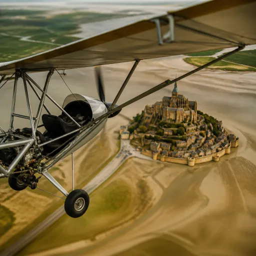 Survol en ULM du mont Saint Michel : une expérience aérienne d’exception en Normandie