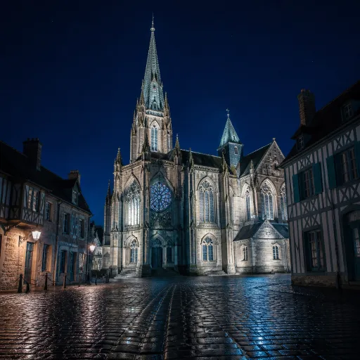 Quand la cathédrale de Bayeux s’illumine : un voyage nocturne au cœur du Bessin